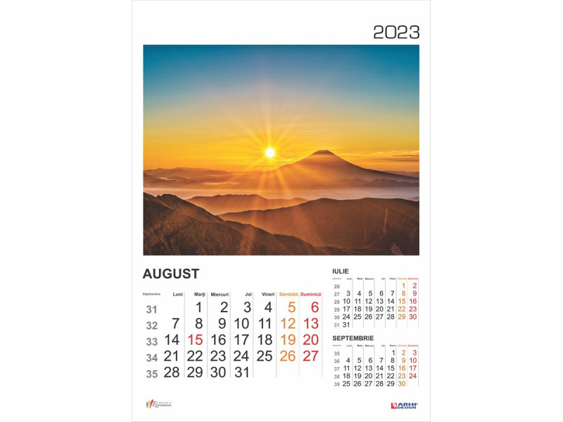 Calendar 2023 de Perete A3, Peisaje - Fotografie 8
