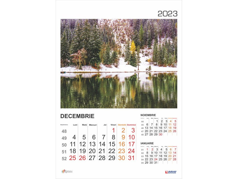 Calendar 2023 de Perete A3, Peisaje - Fotografie 12