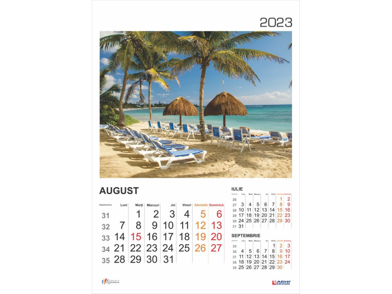 Calendar 2023 de Perete A3, Vacante de Vis - Fotografie 8