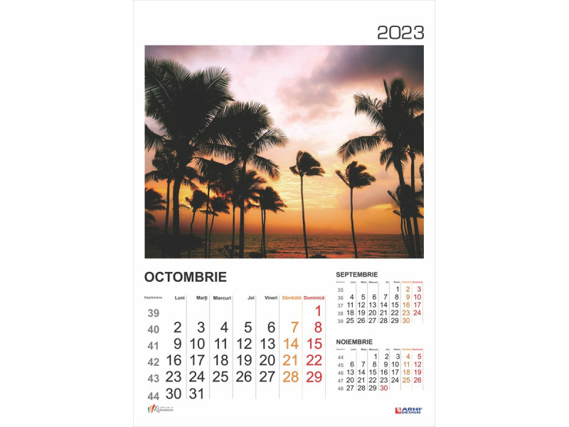 Calendar 2023 de Perete A3, Vacante de Vis - Fotografie 10