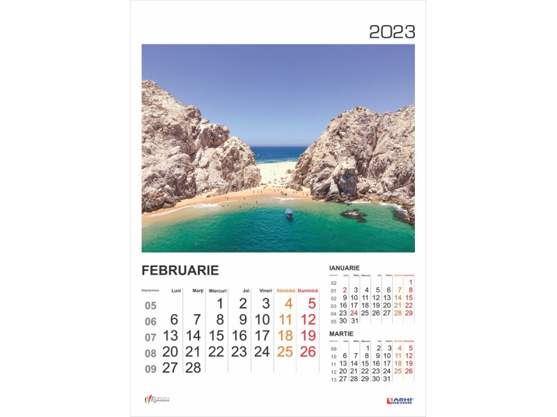 Calendar 2023 de Perete A3, Vacante de Vis - Fotografie 2