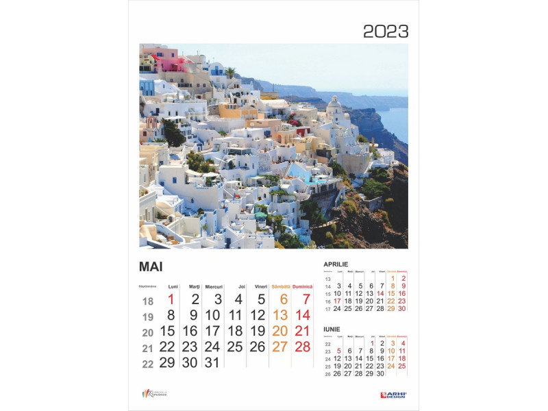 Calendar 2023 de Perete A3, Vacante de Vis - Fotografie 5