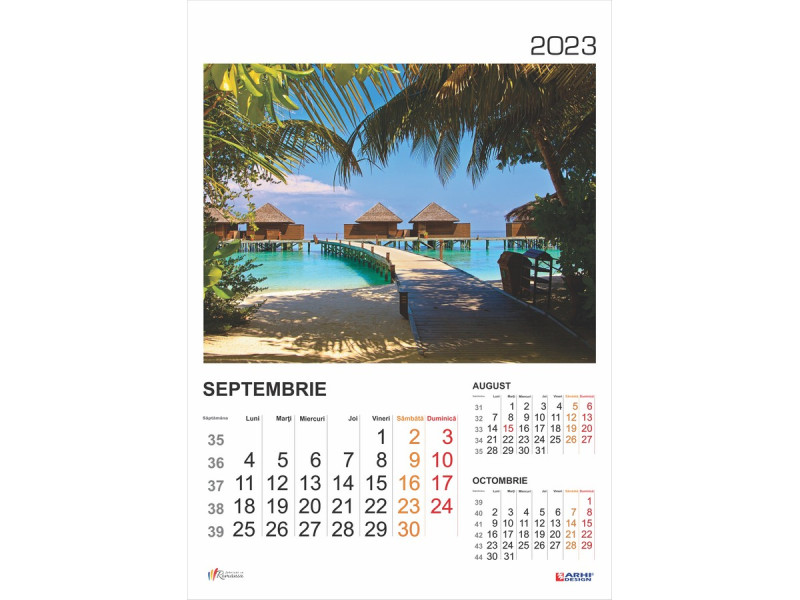 Calendar 2023 de Perete A3, Vacante de Vis - Fotografie 9