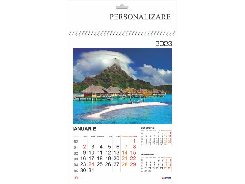 Calendar 2023 de Perete A3, Vacante de Vis - Fotografie 1