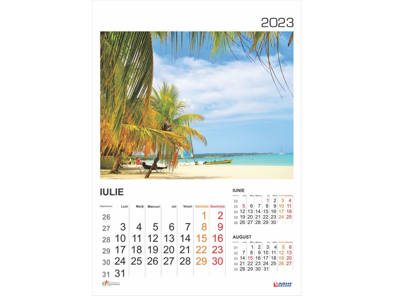 Calendar 2023 de Perete A3, Vacante de Vis - Fotografie 7