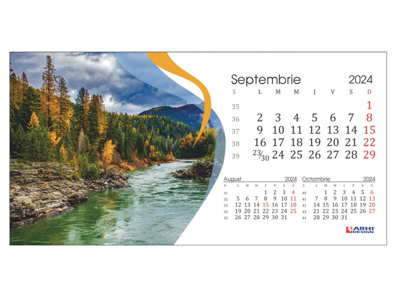 Calendar 2024 de Birou, Peisaje - Fotografie 9