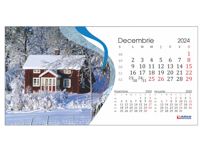 Calendar 2024 de Birou, Peisaje - Fotografie 12
