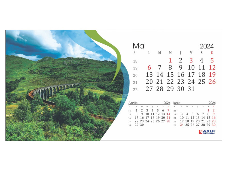 Calendar 2024 de Birou, Peisaje - Fotografie 5