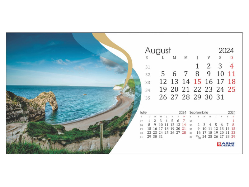 Calendar 2024 de Birou, Peisaje - Fotografie 8