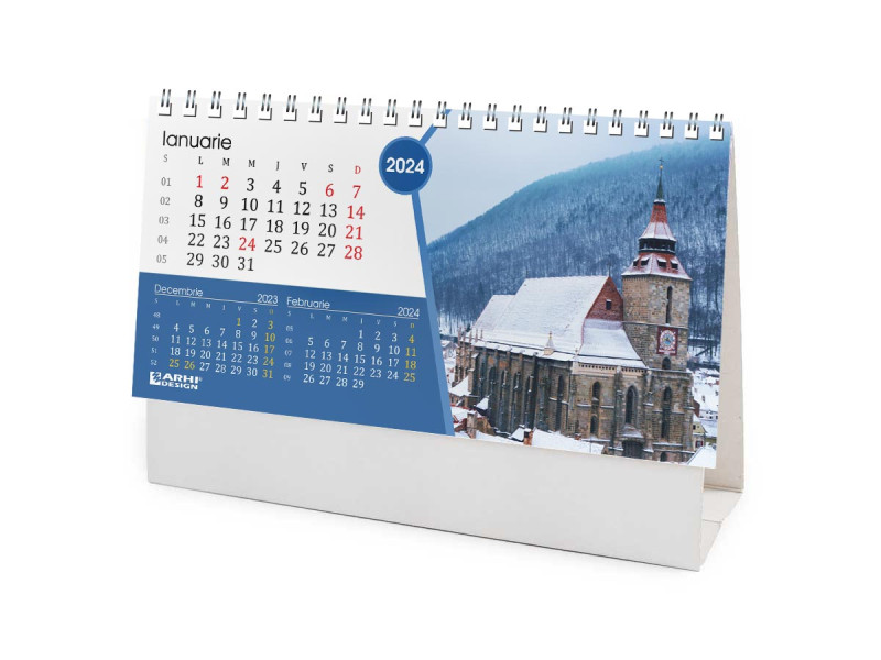 Calendar 2024 de Birou, Romania - Fotografie 1