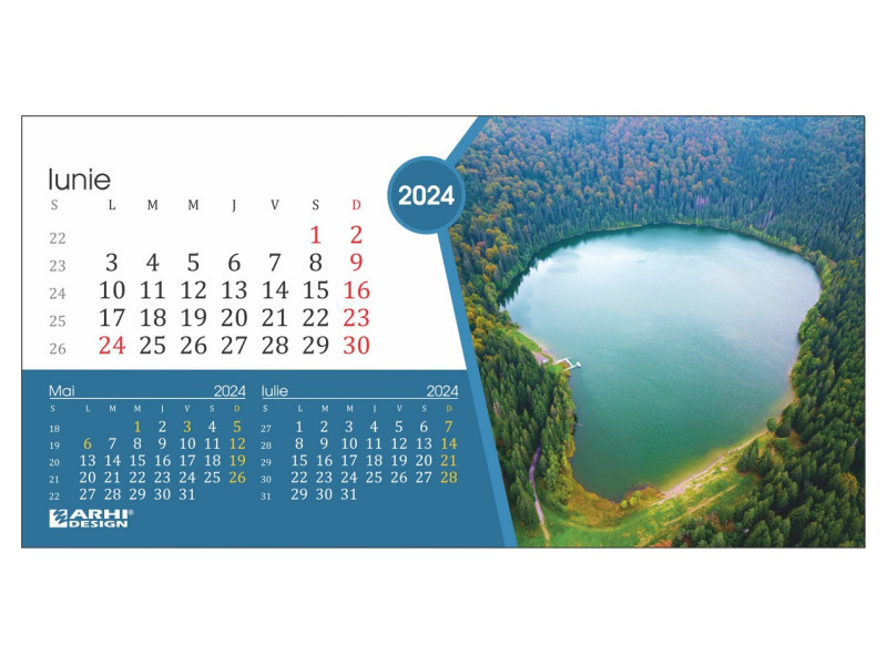 Calendar 2024 de Birou, Romania - Fotografie 6