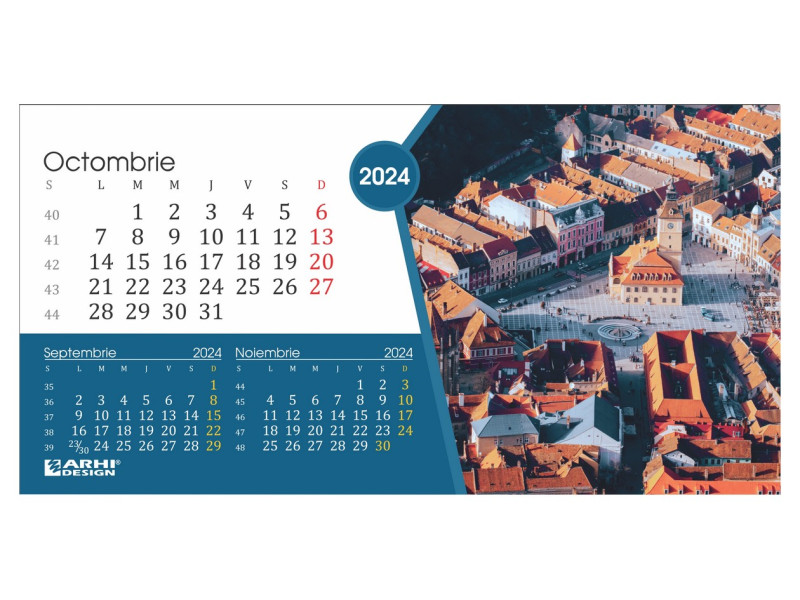 Calendar 2024 de Birou, Romania - Fotografie 10