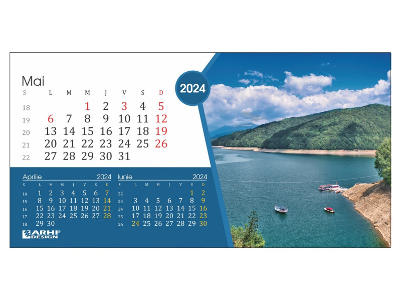 Calendar 2024 de Birou, Romania - Fotografie 5