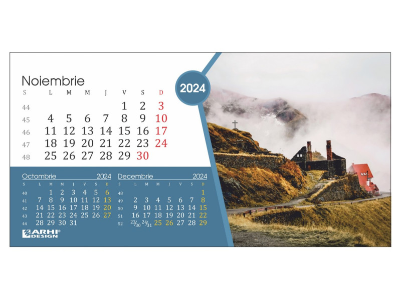 Calendar 2024 de Birou, Romania - Fotografie 11