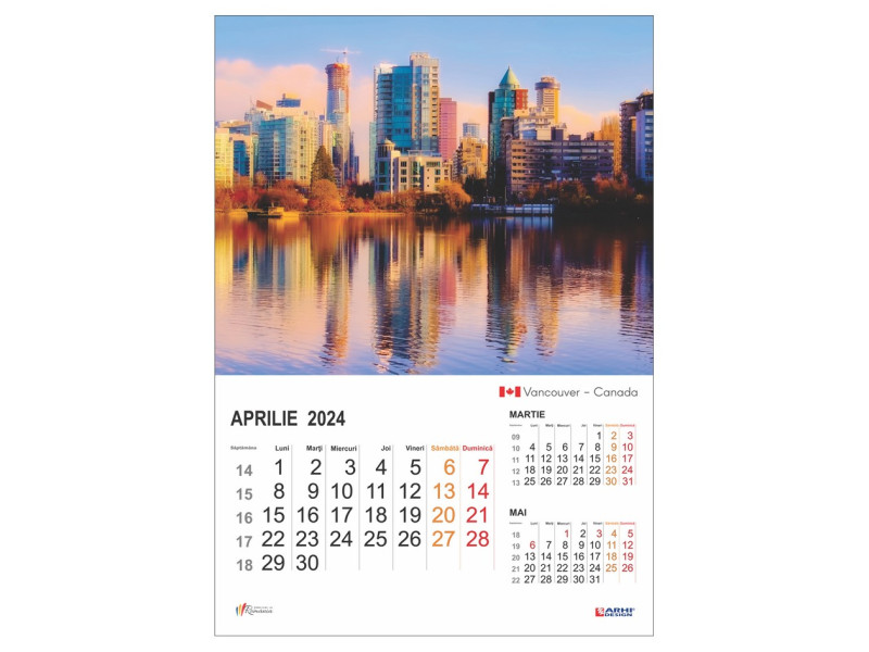 Calendar 2024 de Perete A3, Capitale Europene - Fotografie 4