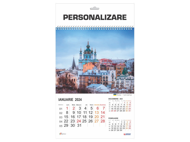 Calendar 2024 de Perete A3, Capitale Europene - Fotografie 1