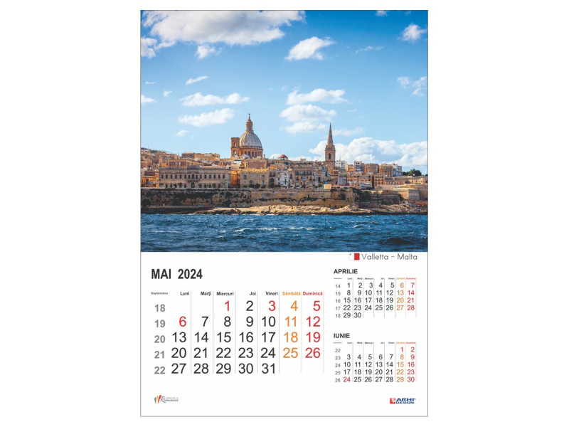 Calendar 2024 de Perete A3, Capitale Europene - Fotografie 5