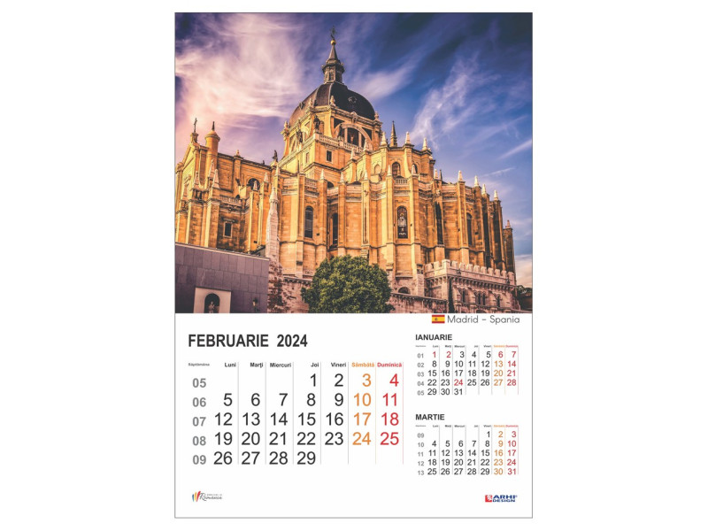 Calendar 2024 de Perete A3, Capitale Europene - Fotografie 3