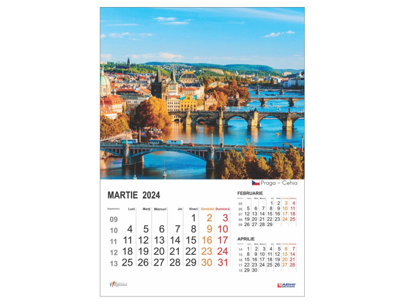 Calendar 2024 de Perete A3, Capitale Europene - Fotografie 2