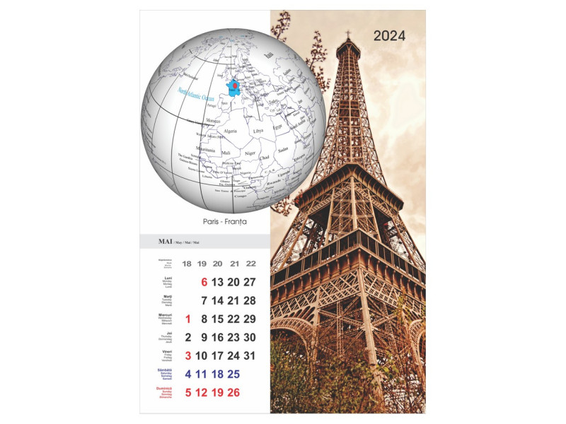 Calendar 2024 de Perete A3, Orasele Lumii - Fotografie 6