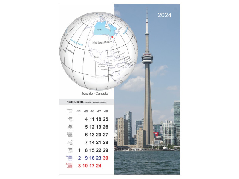 Calendar 2024 de Perete A3, Orasele Lumii - Fotografie 12