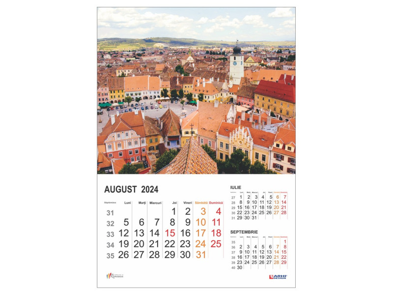 Calendar 2024 de Perete A3, Romania - Fotografie 8