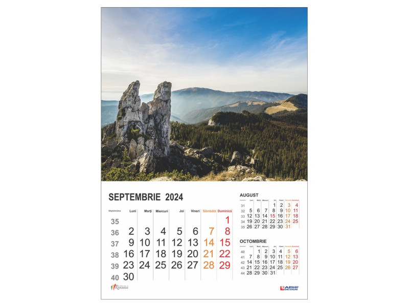 Calendar 2024 de Perete A3, Romania - Fotografie 9