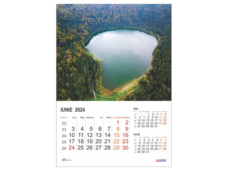 Calendar 2024 de Perete A3, Romania - Fotografie 6