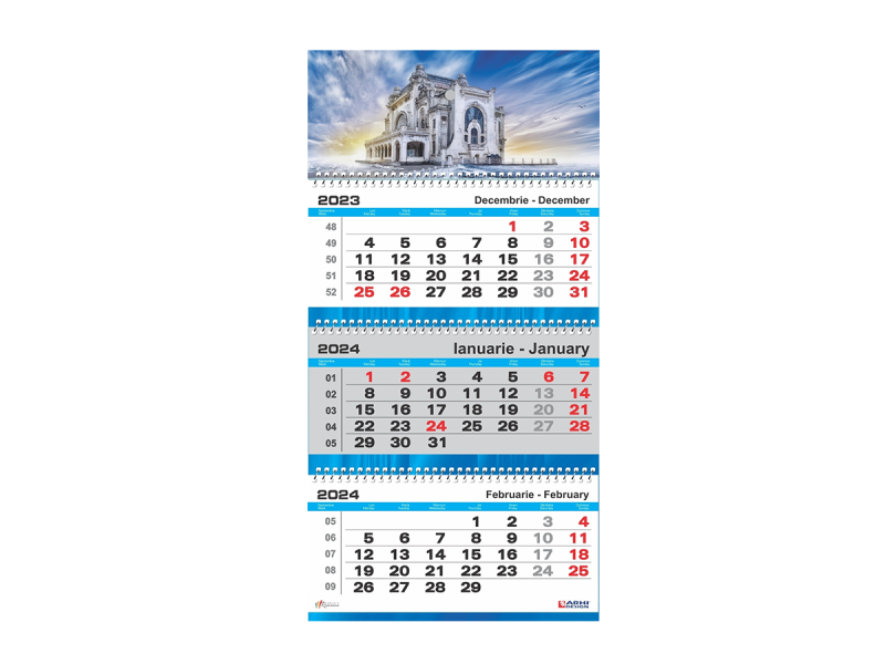 Calendar 2024 de Perete, Triptic XL - Fotografie 1