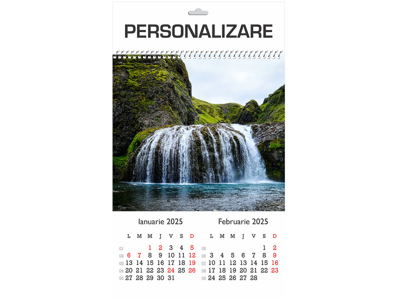 Calendar 2025 de Perete A3, Cascade - Fotografie 1