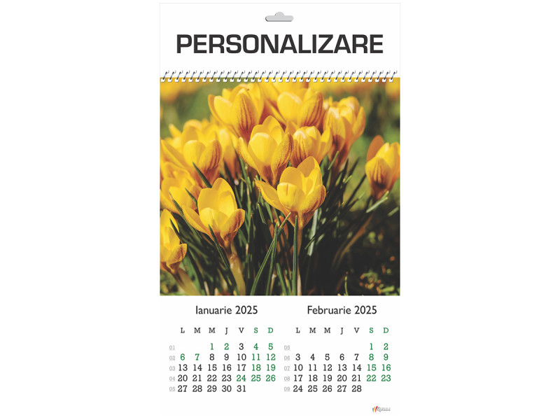 Calendar 2025 de Perete A3, Flori - Fotografie 1