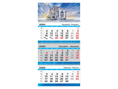 Calendar 2025 de Perete, Triptic XL