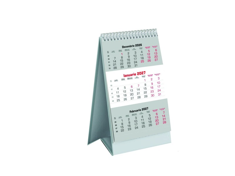 Calendar 2027 de Birou, Triptic de Lux, 5 buc/set - Fotografie 1