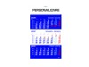 Calendar 2027 de Perete A3 BLUE, 3 luni/coala, 5 buc/set
