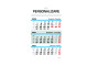 Calendar 2027 de Perete, A3 Triptic Lucios
