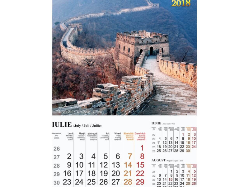 Calendar A3 Minunile Lumii 2018 - Fotografie 7