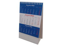 Calendar de birou BLUE Triptic 12 coli