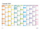 Calendar Planner Anual 2024 de Perete, dim. 63x86 cm