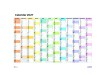 Calendar Planner Anual 2027 de Perete, dim. 63x86 cm
