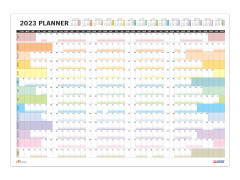 Calendar Planner de perete 2023, 14 luni, dim. 68 x 98 cm
