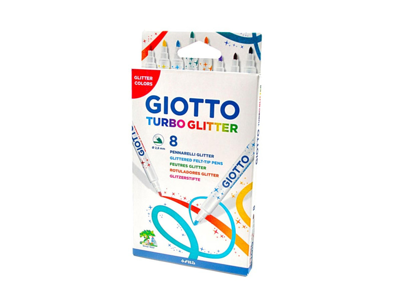 Carioci Giotto Glitter, 8 buc./set - Fotografie 1