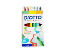 Carioci Giotto Turbo Maxi, 6 culori/set