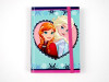 Carnetel Frozen Anna si Elsa medalion - Disney Roz - imagine 1