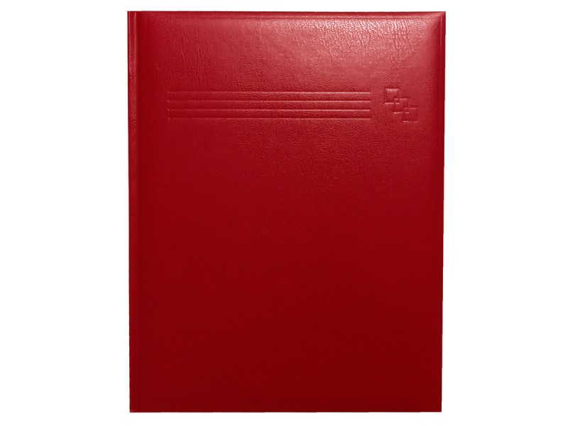 Coperta agenda A4 Manager, caserata similipiele, 50 buc/set, rosu - Fotografie 1