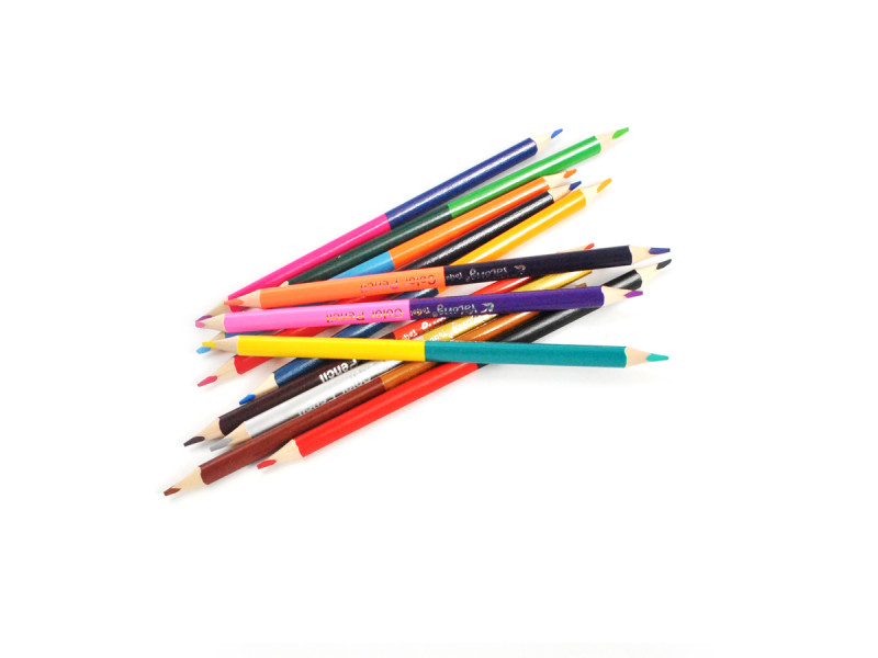 Creioane bicolore Yalong, 12 buc - Fotografie 2