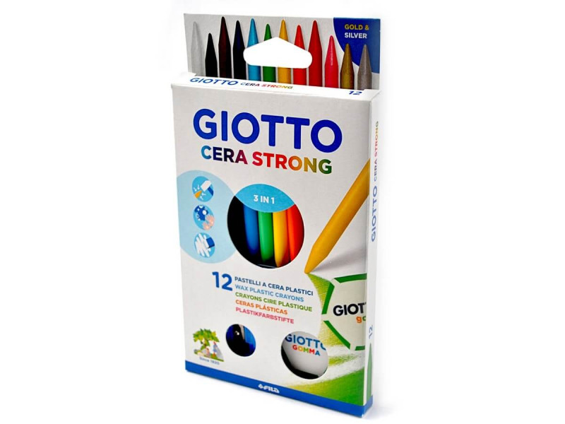 Creioane colorate cerate Giotto 3 in 1 - Fotografie 1