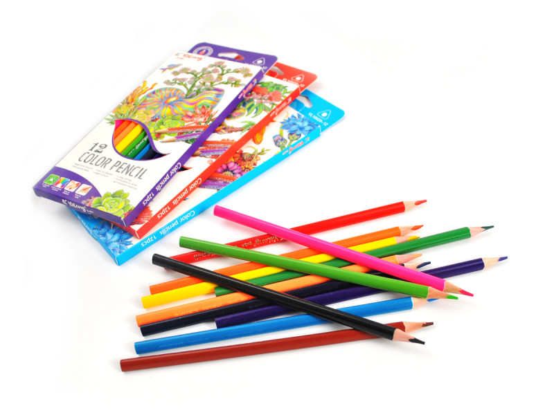 Creioane colorate 12 buc, Yalong - Fotografie 2
