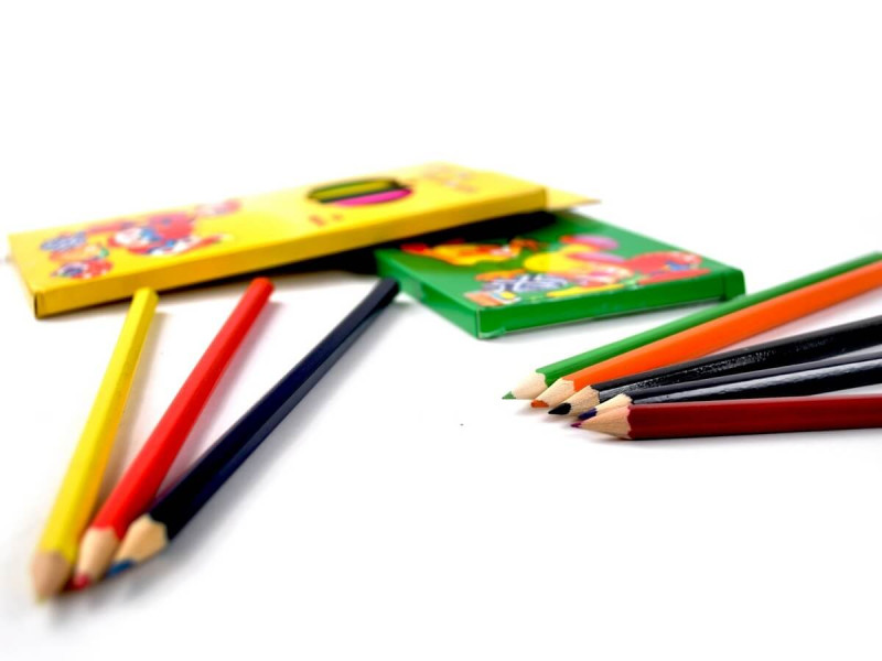 Creioane colorate 12 culori, Verde - Fotografie 3