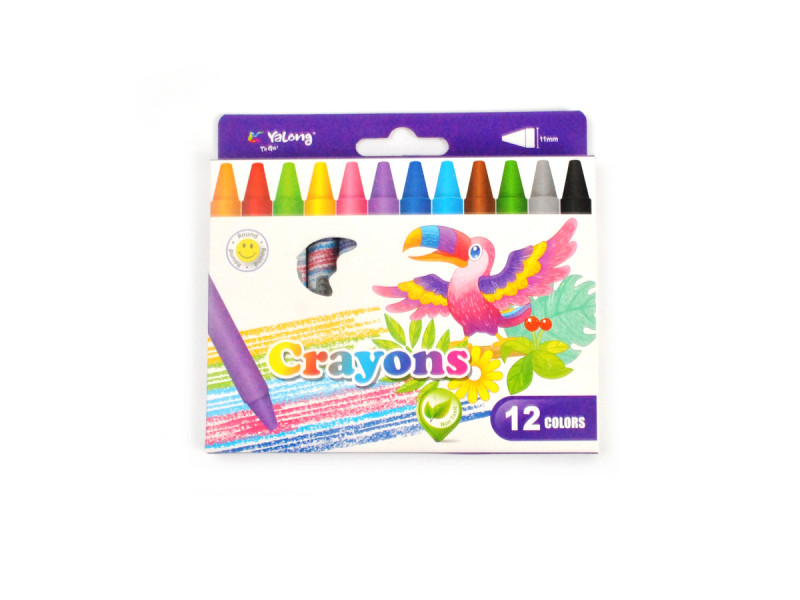 Creioane colorate cerate Yalong, 12 buc - Fotografie 1