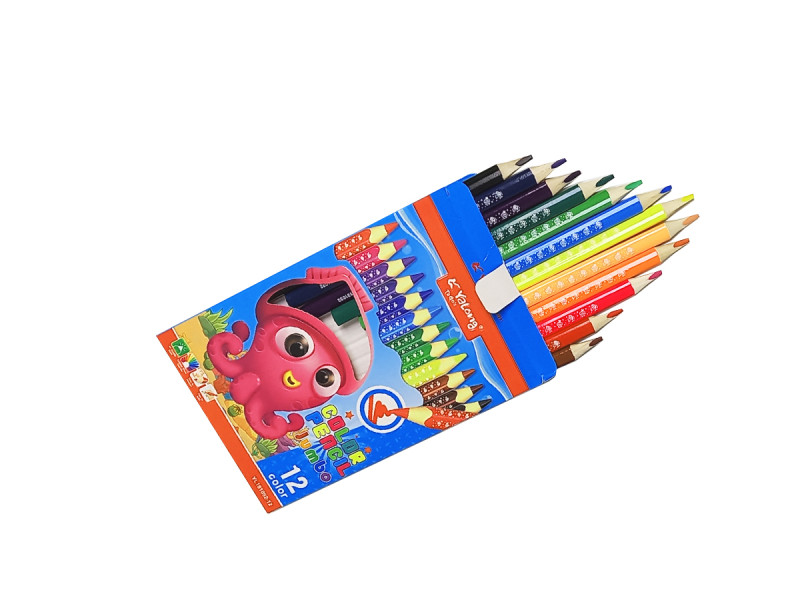 Creioane colorate groase Jumbo Yalong, 12 buc - Fotografie 2